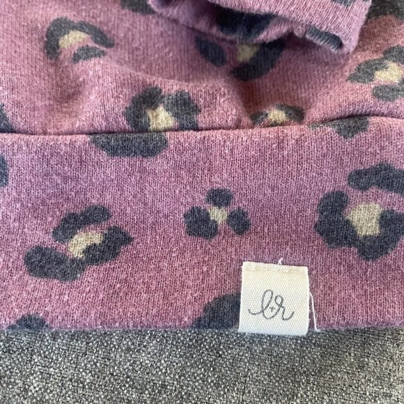 Lulu + Roo Magenta Cheetah Crewneck Size 6-12M - Picture 3 of 4